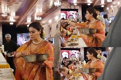 Kajol Shuts Down Camera Recording Her While She Served Bhog At Her Durga Puja Pandal, Video Goes Viral