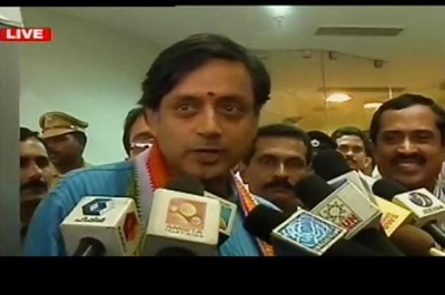 No clean chit to Tharoor yet; Oppn cry foul