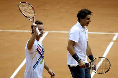 Nadal wins doubles debut at Brazil Open
