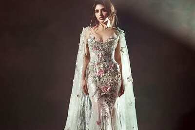 Sreeleela Looks Straight Out Of Fairytale In Pastel Blue Mermaid Gown