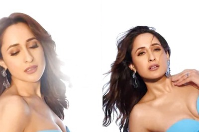 Pragya Jaiswal Shines In Stylish Sky-blue Dress For Khel Khel Mein Song Launch