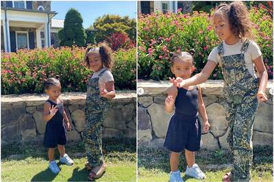 Kim Kardashian Shares Photos of Daughter North West Teaching Sister Chicago How to Make Peace Sign