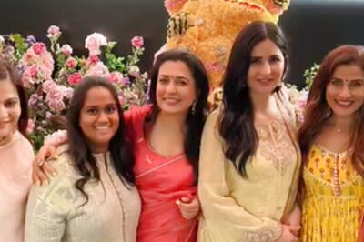 Katrina Poses With Salman's Sisters Arpita, Alvira In Unseen Ganesh Chaturthi Pic, Vicky MIA