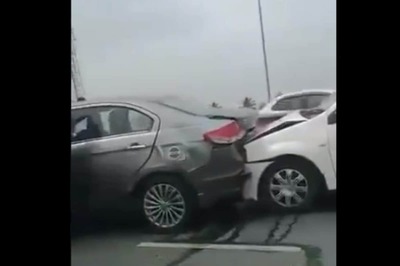 Bengaluru Road Accident: Multiple Cars Pile up in Serial Collision On Airport Road | WATCH