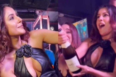 Shehnaaz Gill Risks Wardrobe Malfunction While Posing With Fan in a Sexy Dress, Video Goes Viral