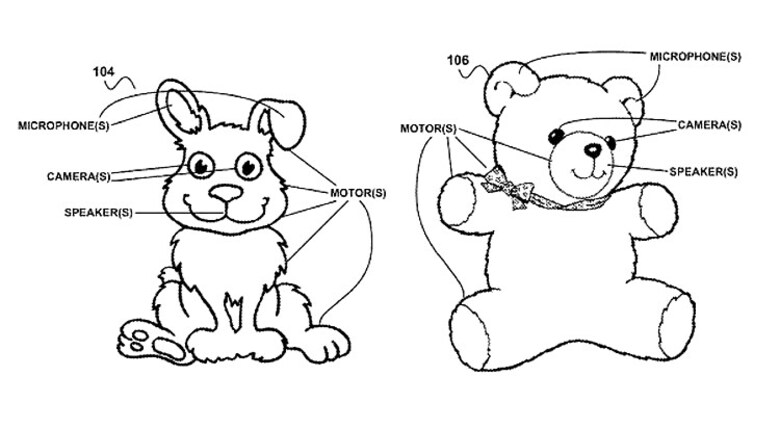 Google files patent for creepy, connected stuffed toys that could sense human gaze to control media devices