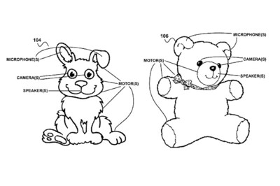 Google files patent for creepy, connected stuffed toys that could sense human gaze to control media devices