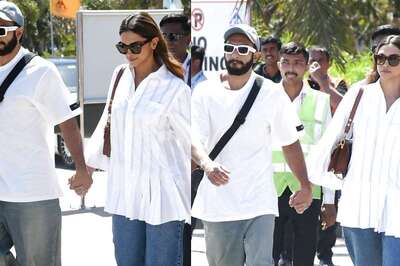 Ranveer Singh-Deepika Padukone Twin In White, Leave Jamnagar Hand-in-hand After The Festivities; Watch