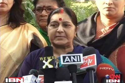 Sushma Swaraj targets UPA government over corruption