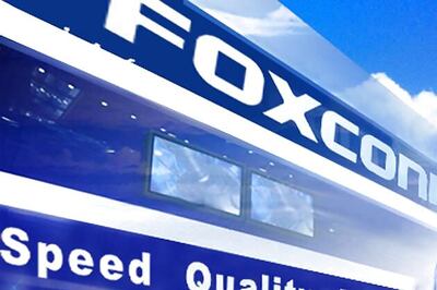 Workers protest at Foxconn plant in China