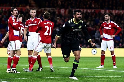 English Premier League: Diego Costa's Strike Puts Chelsea on Top of the Table