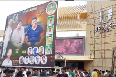 With Crackers, Slogans and Flags, Fans Welcome Puneeth Rajkumar's Gandhada Gudi