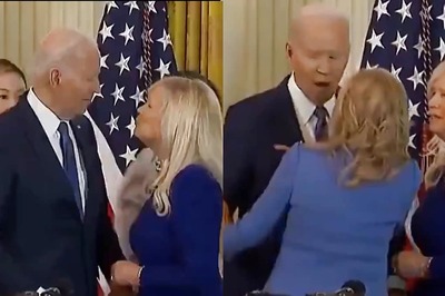 Biden Nearly Kisses Woman In Viral Video; Wife Jill Steps In To Save Him From Embarrassment