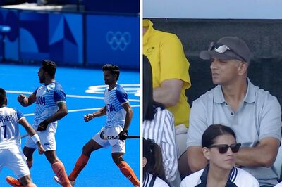 Rahul Dravid Spotted Supporting the India Men's Hockey Team at Paris Olympics 2024