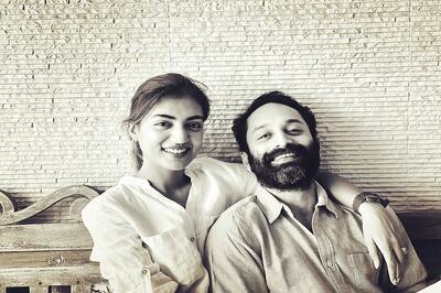 Fahadh Faasil and Nazriya Nazim Visit Meghana Raj and her Newborn Baby at the Hospital