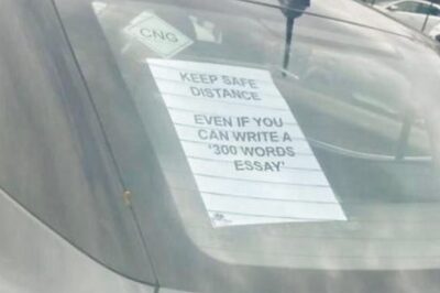 'Even if You Can Write 300-word Essay': Pune Car's Warning to Keep Distance Goes Viral