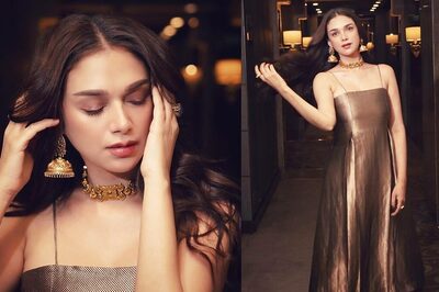 Aditi Rao Hydari Epitomises Grace, Charm and All Things Beautiful in a Brown Lustrous Kurta