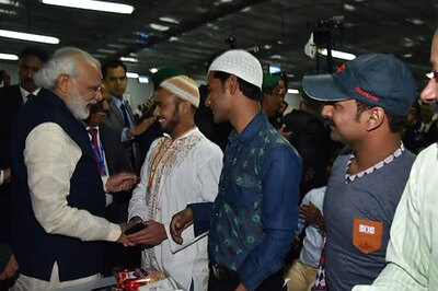 Feel a part of your family, says Modi as he dines with Indian workers in Saudi Arabia