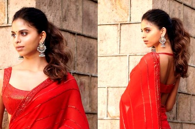 Suhana Khan In Her Red Hot Saree Reminds Fans Of Deepika Padukone, Gauri Khan Is All Love