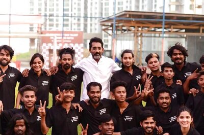 Jhund Director Nagraj Majule Plays Football With Film's Cast and Crew in Mumbai