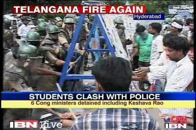 Telangana march: Violence at Osmania University