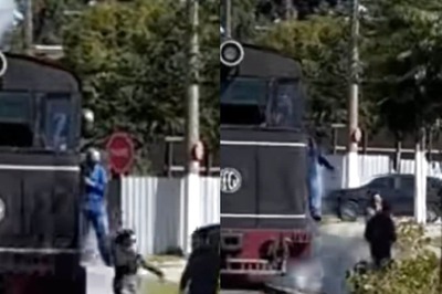 Watch: Woman Trying To Record Reels Near Train Tracks Gets A Lesson A Lifetime