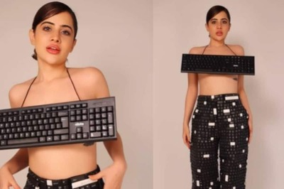 Urfi Javed Sports Pants Made Out of Keyboard Buttons, Proves She Is Called 'DIY Expert' For a Reason