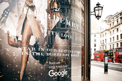 Burberry's new video booth by Google lets you star in your own fashion ad