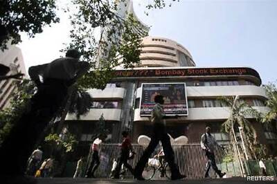 Sensex ends 56 pts up; banks gain ahead of RBI policy