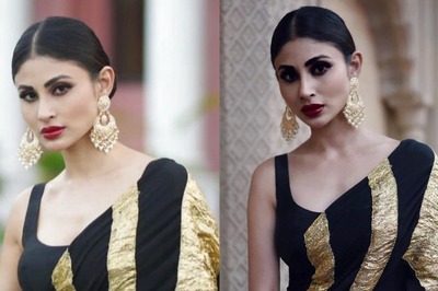 Mouni Roy Teases Brahmastra In Gorgeous Black Saree, Shamita Shetty Calls Her 'Beautiful'