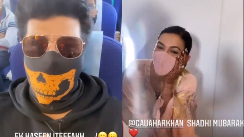 Gauahar Khan Bumps into Ex Kushal Tandon on a Flight and the Two Can't Stop Laughing