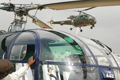 IAF's Chetak Chopper Topples During Training Sortie