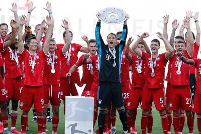 Bayern Munich Lift Bundesliga Title in Empty Stadium after Demolishing Wolfsburg 4-0
