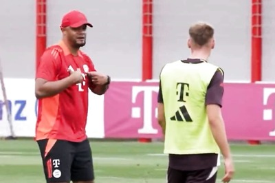 Bayern Munich Coach Vincent Kompany Pauses Training After Star Midfielder Loses Ball | WATCH