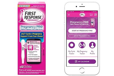 This Bluetooth-enabled pregnancy test keeps the user distracted with videos, quizzes till results are out
