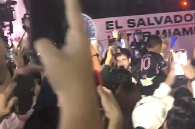 WATCH: Fans in El Salvador Swarm Lionel Messi's Inter Miami Bus Ahead of Expected Luis Suarez Debut in Friendly