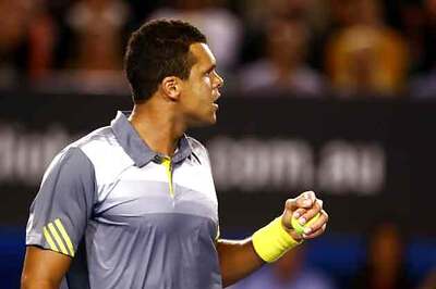 Jo-Wilfried Tsonga edges past Fish at Indian Wells