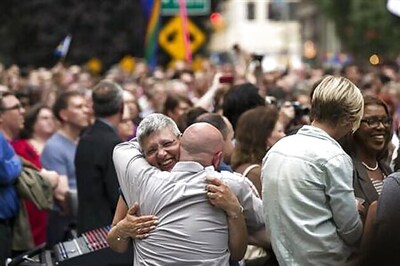 US celebrates as Supreme Court delivers landmark victory for gay rights
