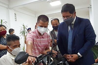 Moved By His Circumstances, CM Conrad Gifts Motorised Wheelchair Vehicle to Meghalaya Entrepreneur