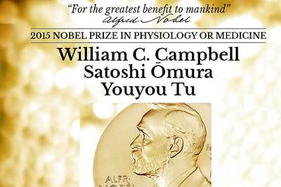Nobel Prize in Medicine 2015 awarded jointly to William C Campbell, Satoshi Omura and Youyou Tu