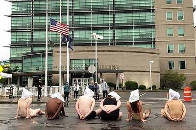 Naked Protesters In Upstate NY Wear 'spit Hoods' In Solidarity With Daniel Prude