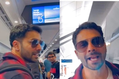 Varun Dhawan Meets Fans, Takes Blessing From Elderly Couple as He Travels to Warsaw for Bawaal's Shoot