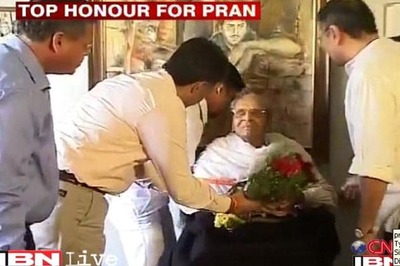 Veteran actor Pran receives Dadasaheb Phalke Award