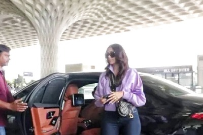 Mrunal Thakur Spotted at Mumbai Airport in a New Mercedes-Benz S-Class Luxury Sedan!
