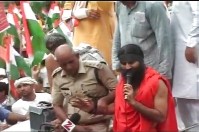 Ramdev held, anti-black money protest ends