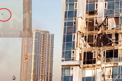 Drone Crashes Into 38-Storey Residential Complex In Russia's Saratov | Watch