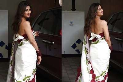 Shilpa Shetty Looks Oh So Sexy In a Saree, Slips Into a Bold Strapless Blouse; Video Goes Viral