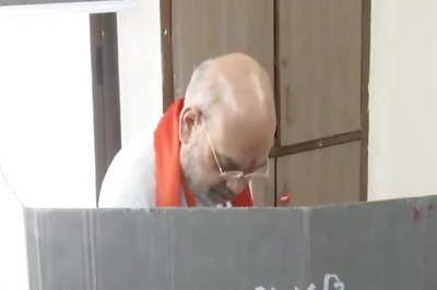 Amit Shah Casts Vote At Polling Booth In Gandhinagar Lok Sabha Constituency