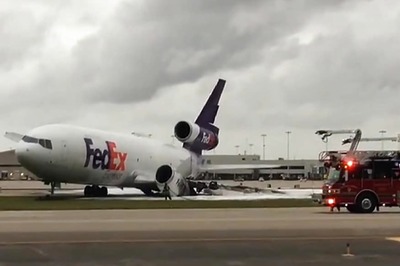 WATCH|Video of FedEx Cargo Plane Skidding Due to Heavy Rain at Mumbai Airport Surfaces Online