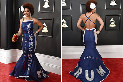 When a Pro-Donald Trump Fashion Statement Took Over The Grammy Awards Red Carpet